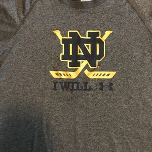 Youth Medium Norte Dame Under Armour T-Shirt